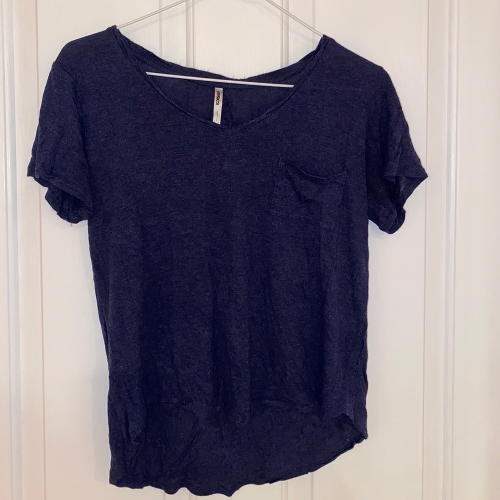 Extremely soft and thin blue shirt
